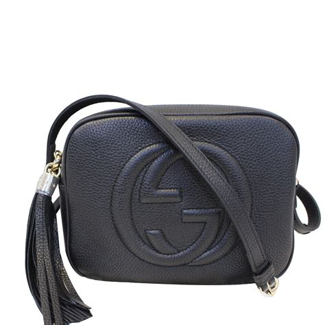 gucci disco bag 價錢|GUCCI Pebbled Calfskin Small Soho Disco Bag Black .